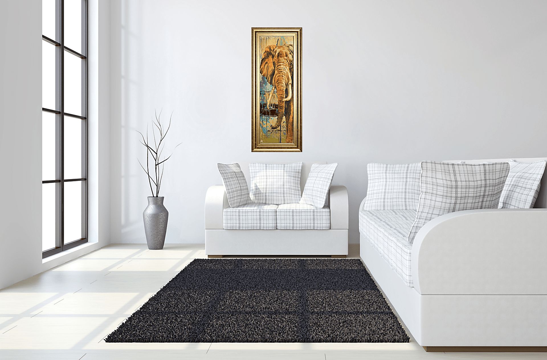Kids Magnificent Elephant Beige Artwork - Image 2