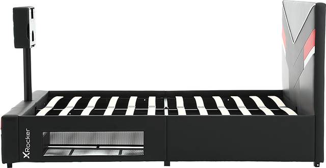 Kids Mahine II Black Full Gaming Bed with TV Mount - Thumbnail - Image 5