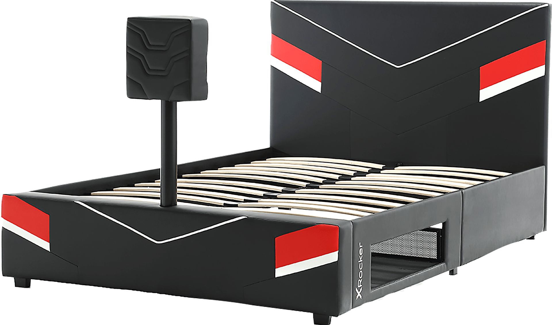 Kids Mahine II Black Full Gaming Bed with TV Mount - Image 7