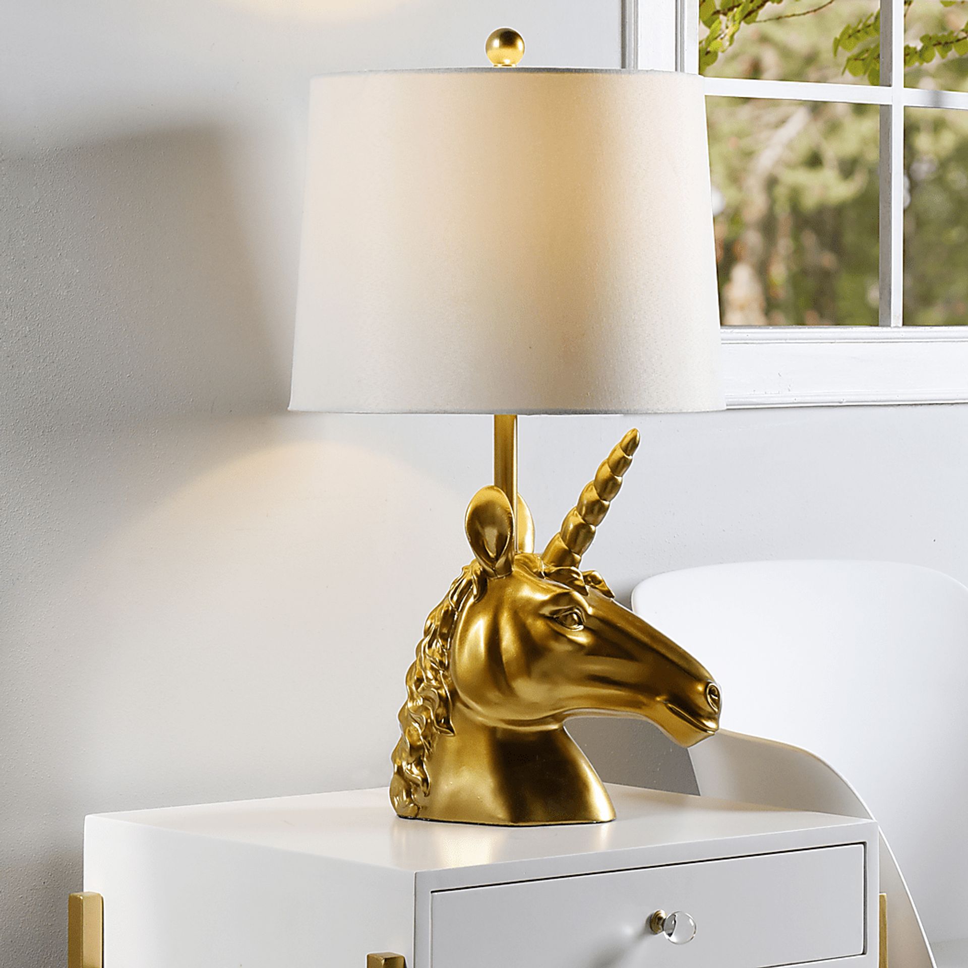 Kids Majestic Unicorn Gold Lamp - Image 5