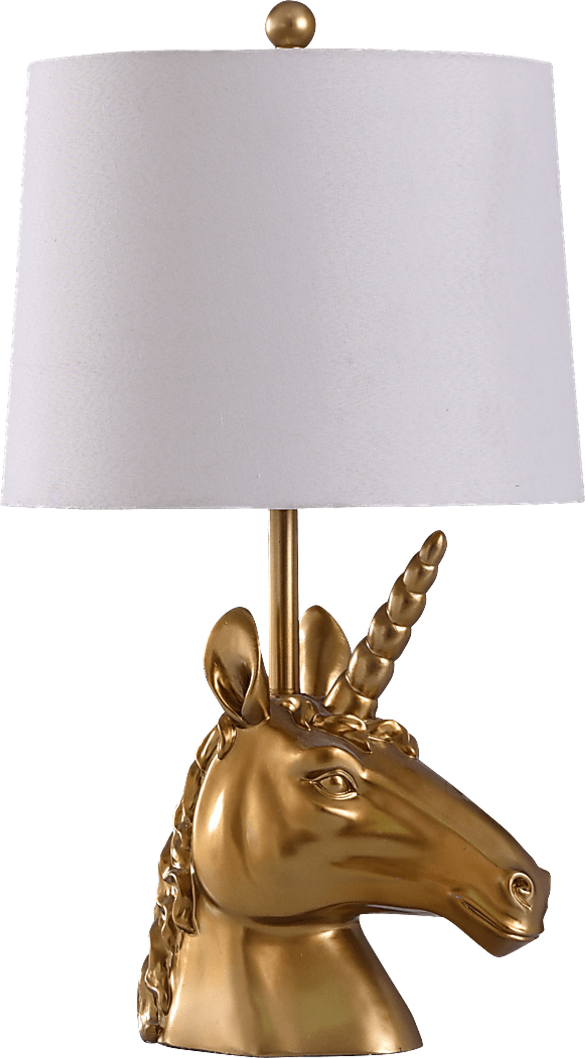 Kids Majestic Unicorn Gold Lamp - Image 1