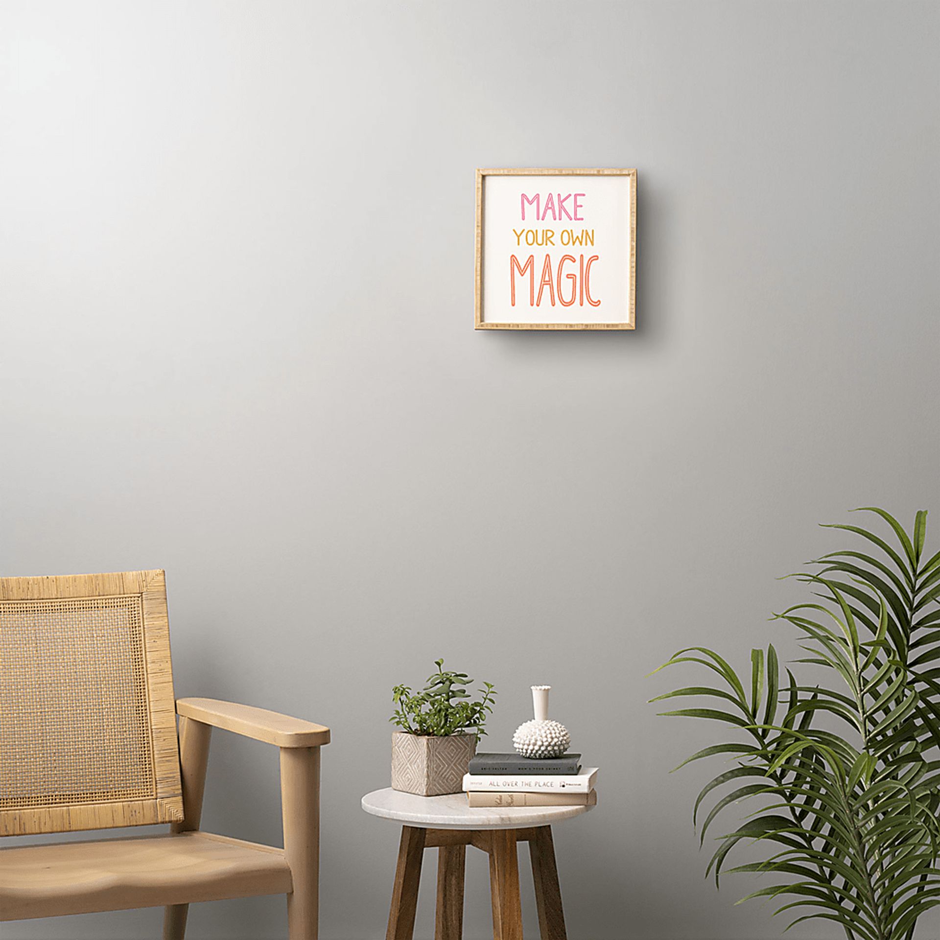 Kids Make Your Own Magic Pink Wall Art - Image 2