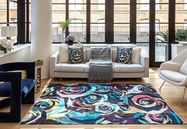 Kids Makuza Black 7'10 x 10' Rug - Thumbnail - Image 2