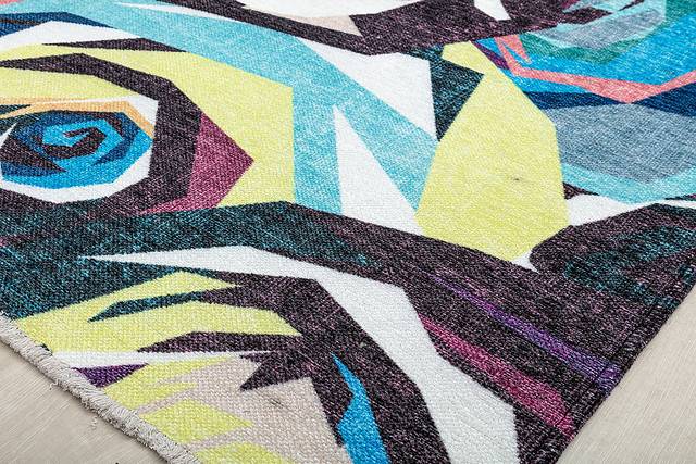 Kids Makuza Black 7'10 x 10' Rug - Thumbnail - Image 5