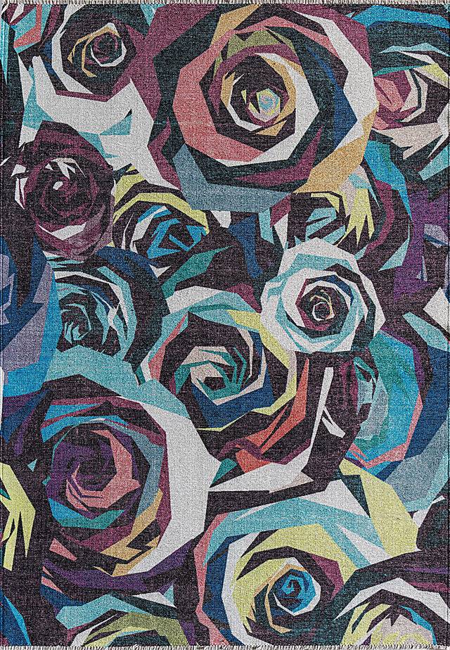 Kids Makuza Black 7'10 x 10' Rug - Thumbnail - Image 1