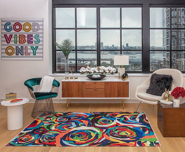 Kids Makuza Multi 5'3 x 7 Rug - Thumbnail - Image 2
