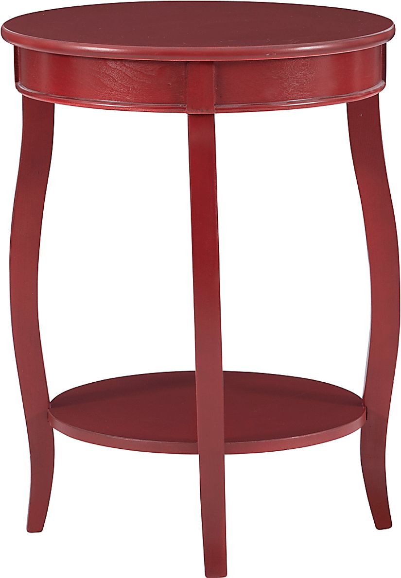 Kids Maliory Red Accent Table