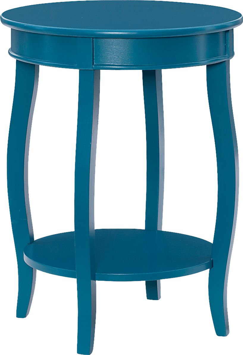 Kids Maliory Teal Accent Table