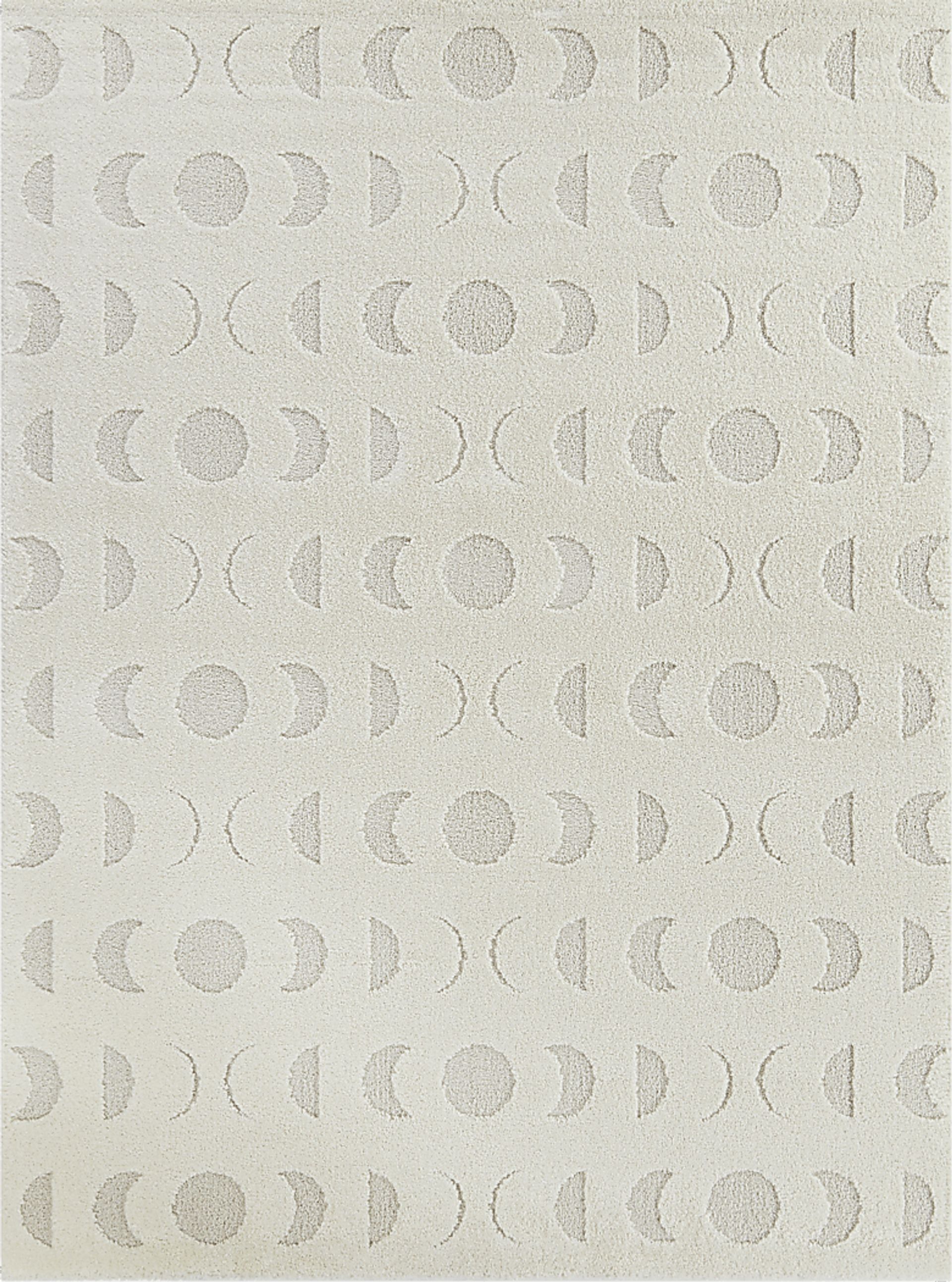 Kids Many Moons Cream 5'3 x 7' Rug - Image 1