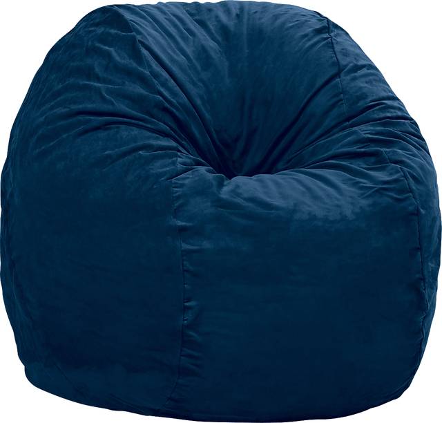 Kids Marshmellow Navy Large Bean Bag Chair - Thumbnail - Image 3
