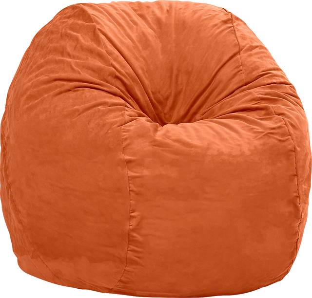Kids Marshmellow Orange Large Bean Bag Chair - Thumbnail - Image 3
