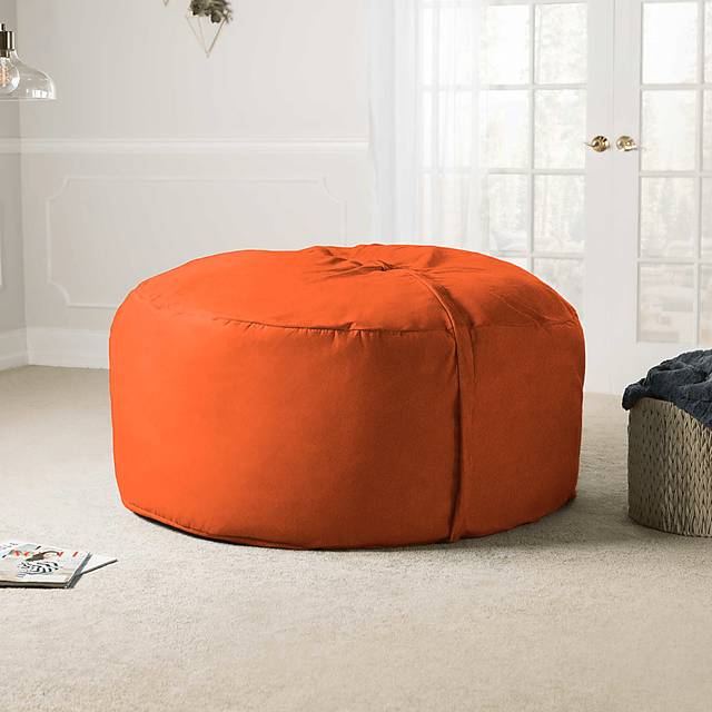 Kids Marshmellow Orange Large Bean Bag Chair - Thumbnail - Image 5