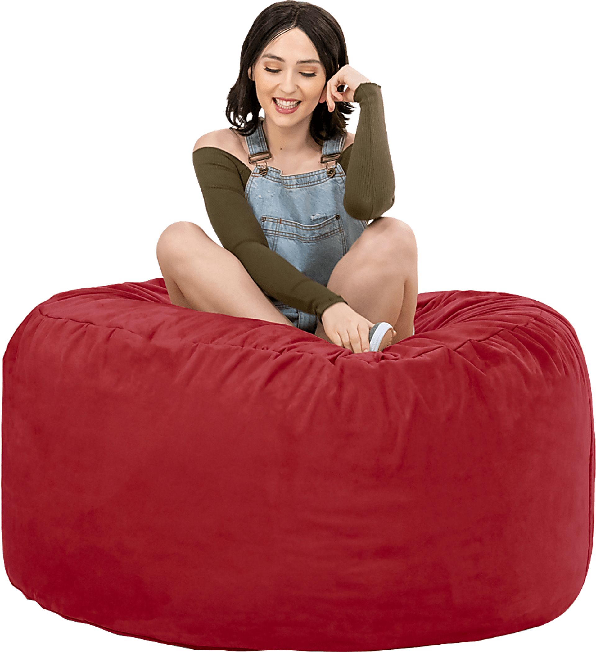 Kids Marshmellow Red Bean Bag Chair - Image 5