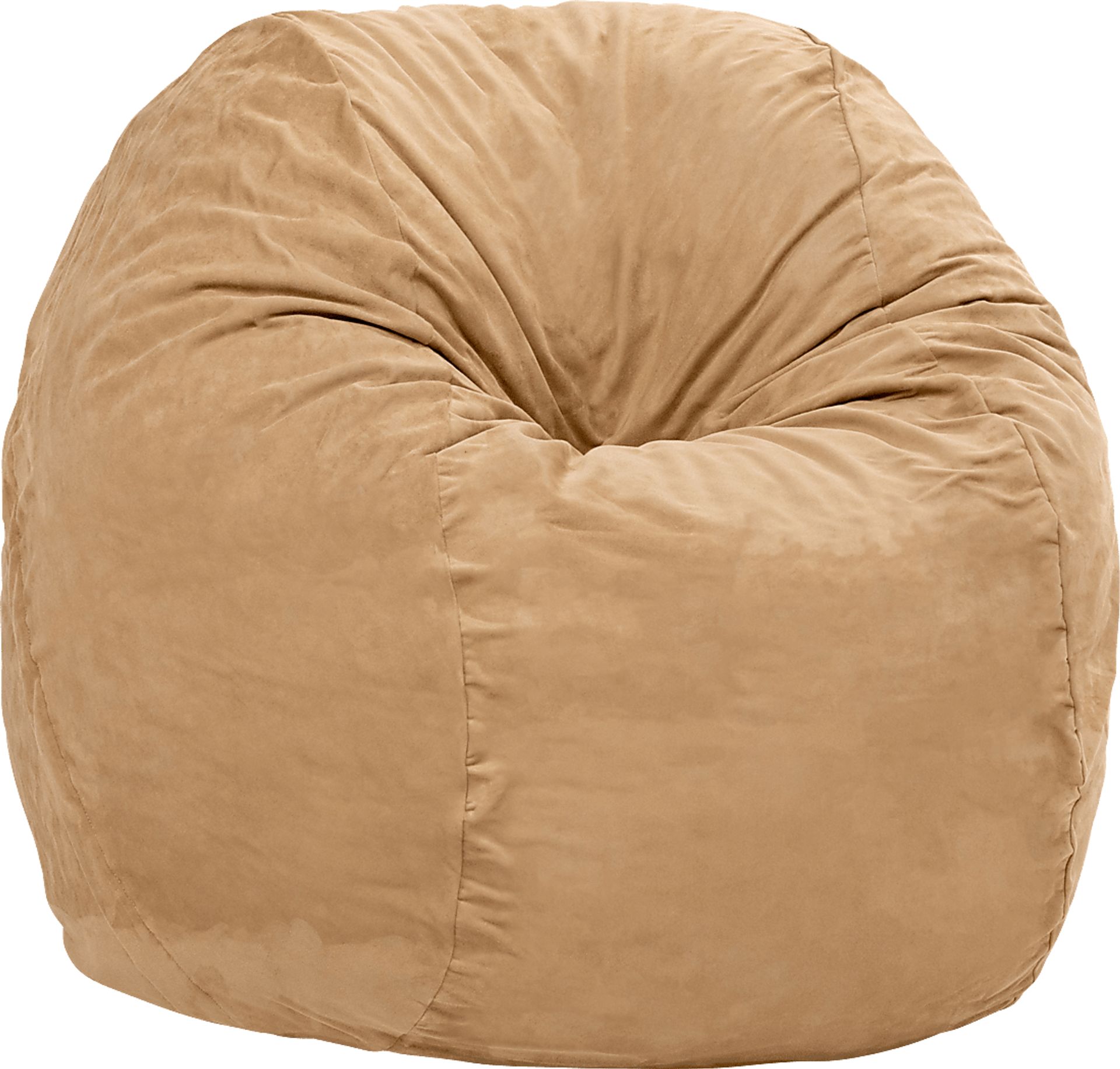 Kids Marshmellow Tan Bean Bag Chair - Image 7
