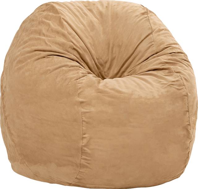 Kids Marshmellow Tan Large Bean Bag Chair - Thumbnail - Image 3