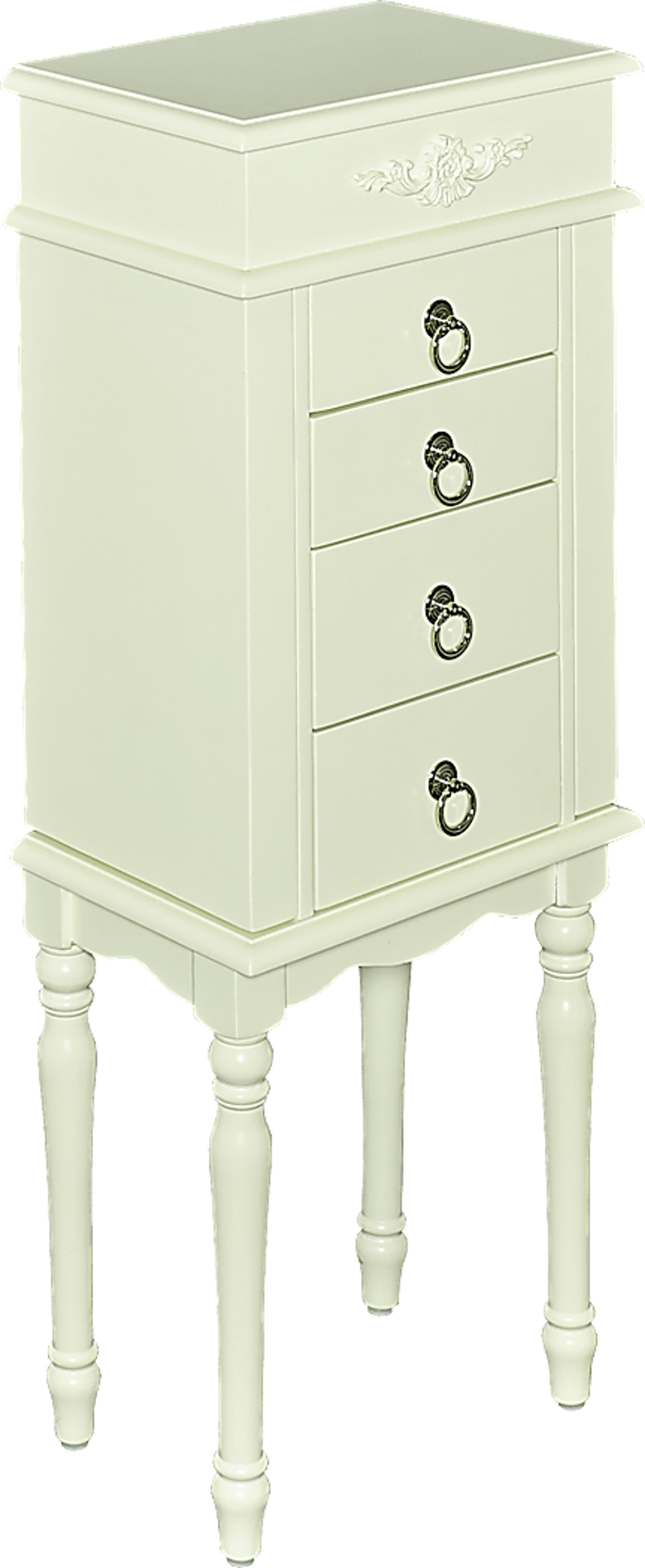 Kids Maryanne Beige Jewelry Armoire - Image 1