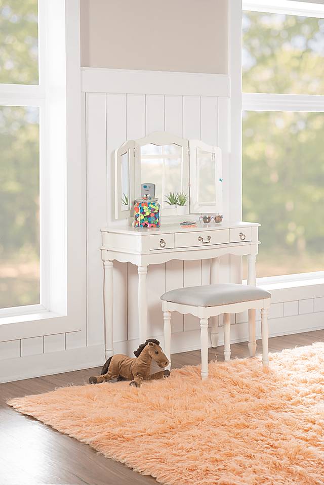 Kids Maryanne Beige Vanity Set - Thumbnail - Image 2