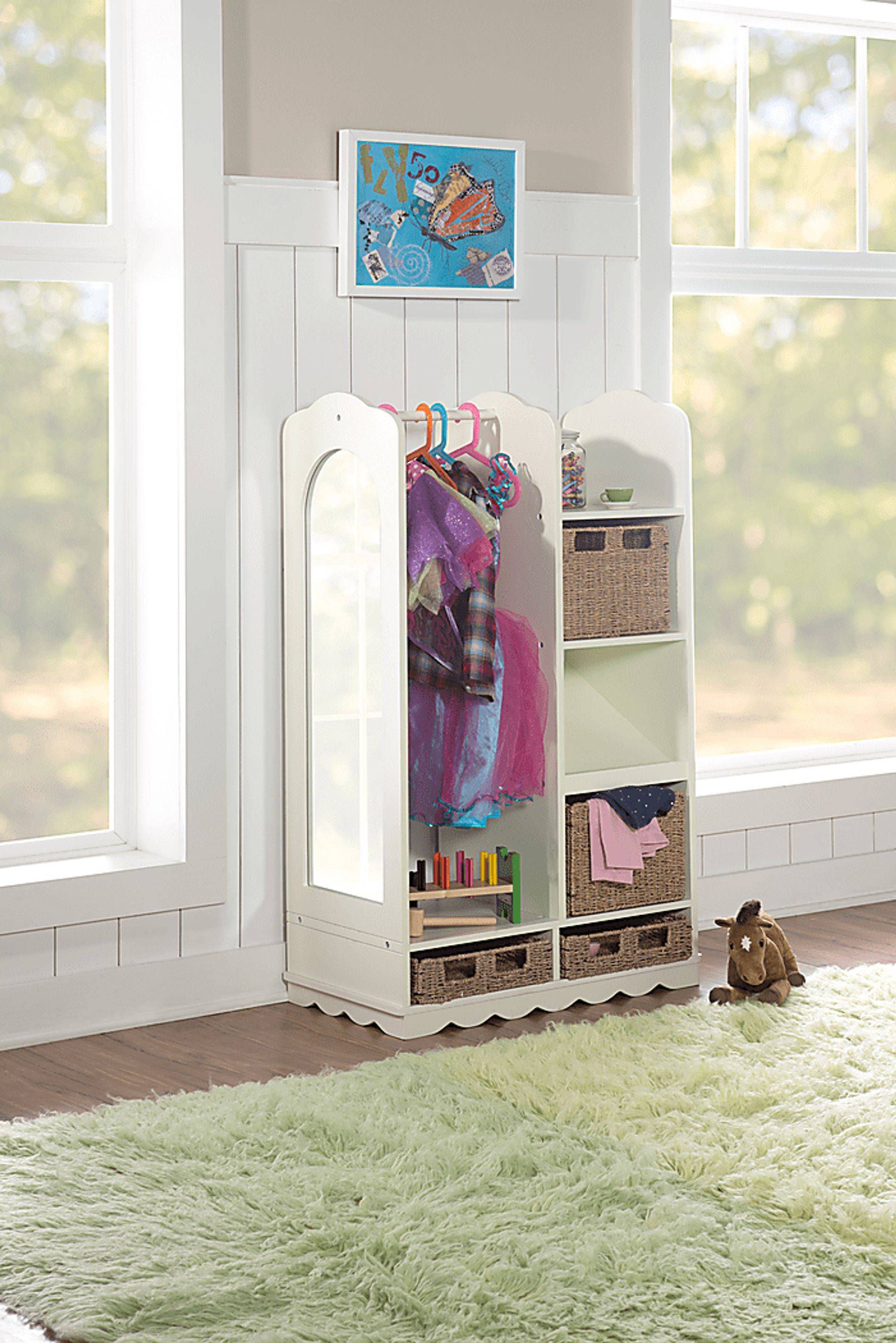 Kids Maryanne Beige Wardrobe - Image 2