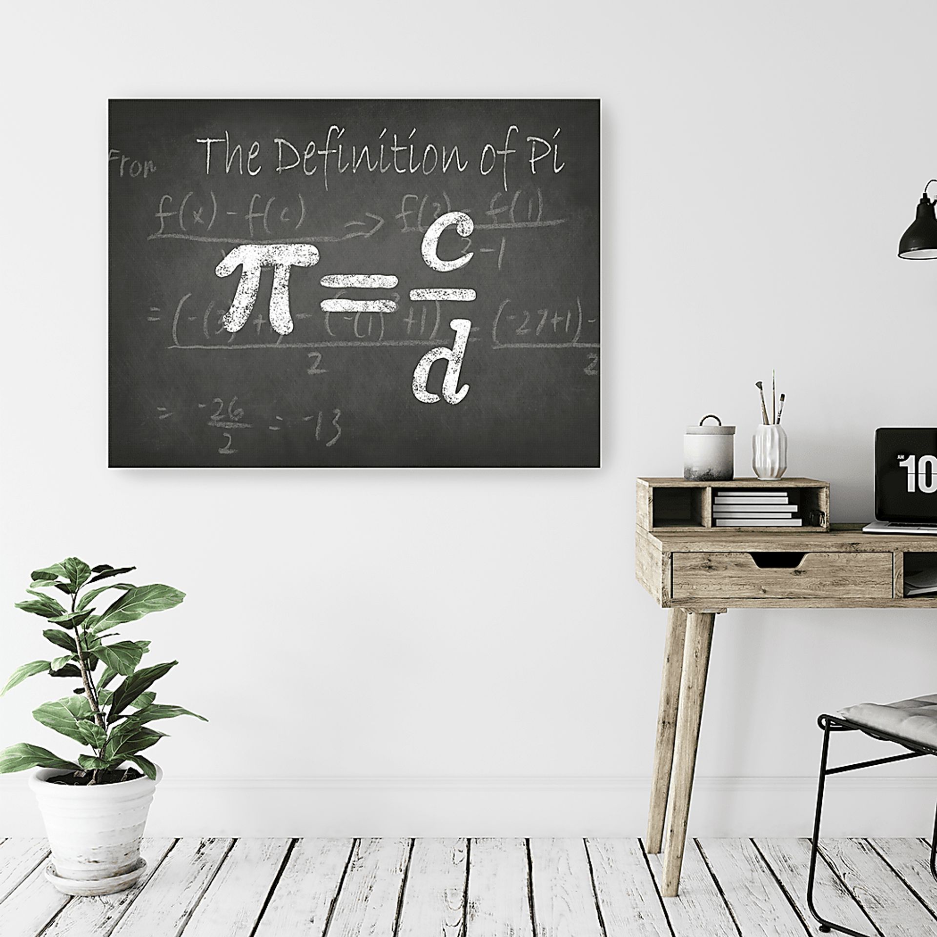 Kids Math Genius I Charcoal Artwork - Image 2