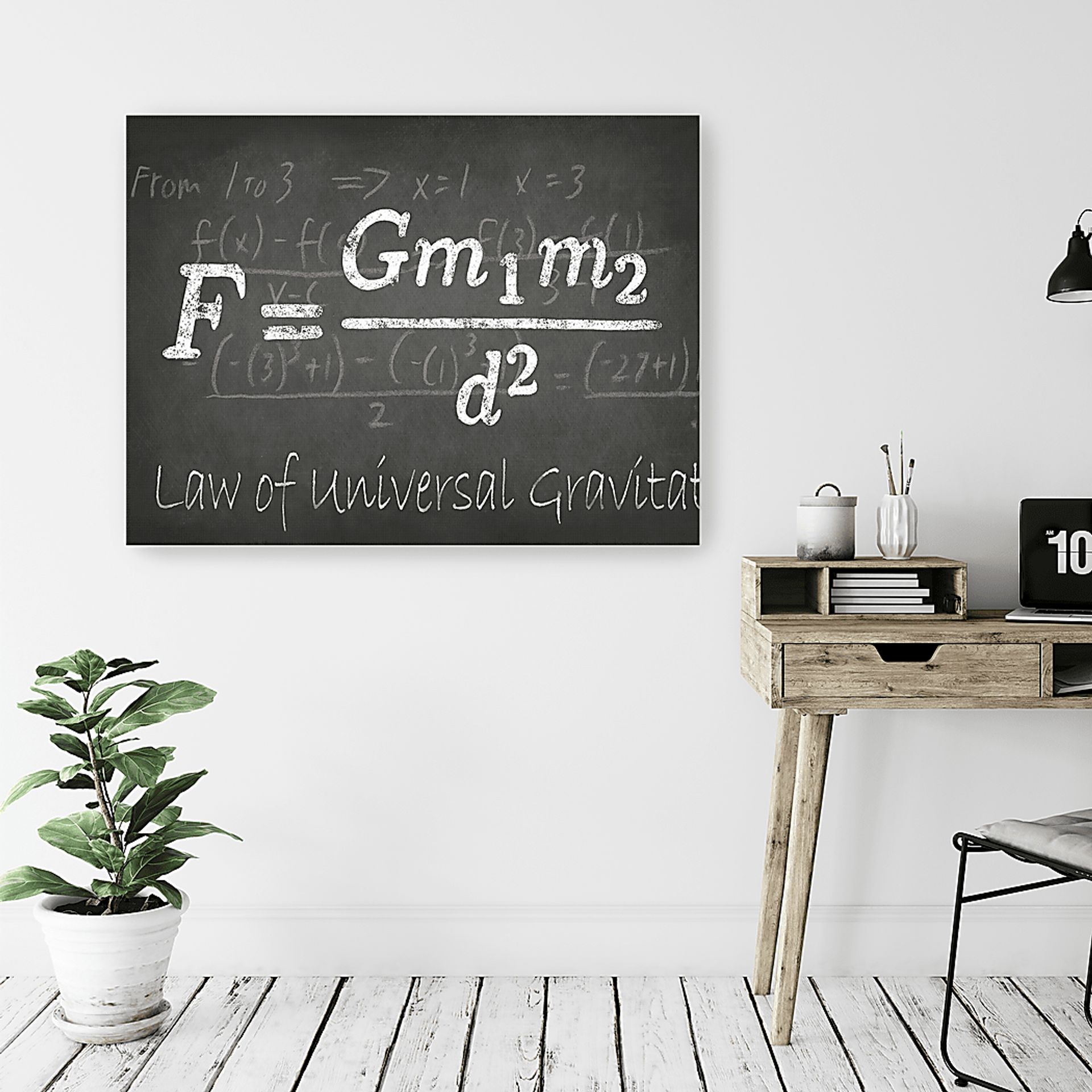 Kids Math Genius II Charcoal Artwork - Image 2