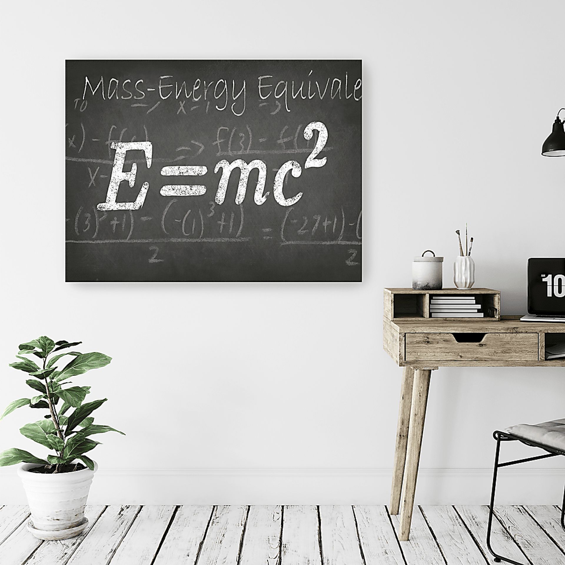 Kids Math Genius III Charcoal Artwork - Image 2