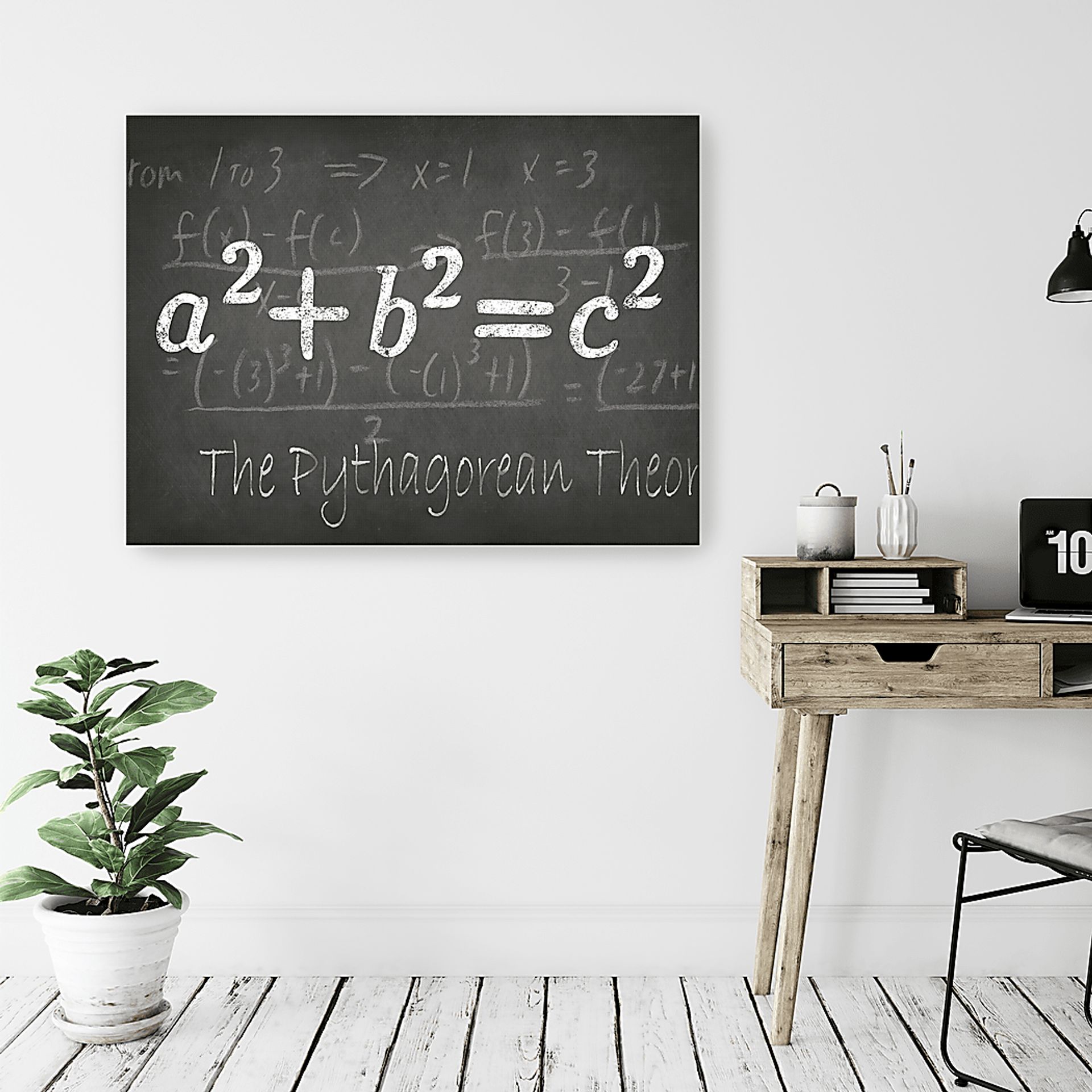 Kids Math Genius IV Charcoal Artwork - Image 2