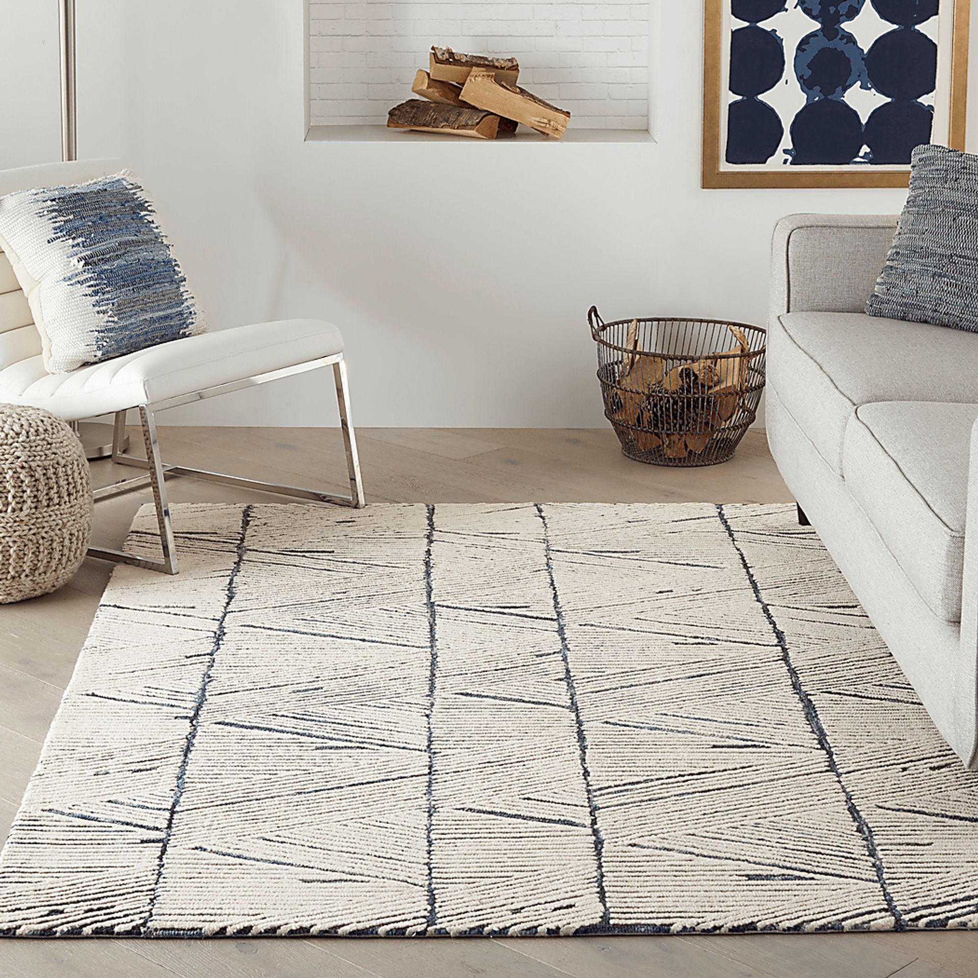 Kids Meandry Blue 5' x 7' Rug - Image 9