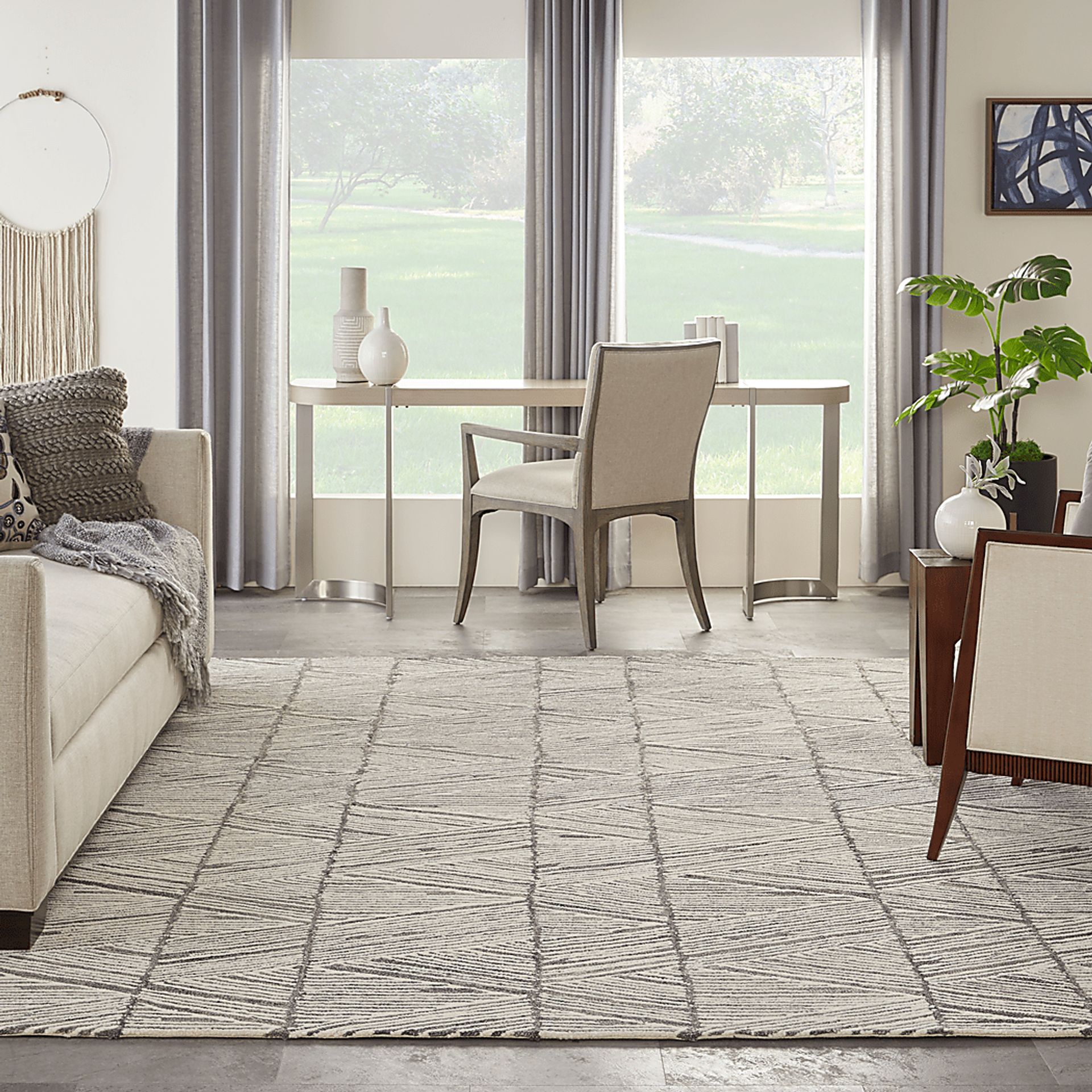 Kids Meandry Gray 8' x 10' Rug - Image 8