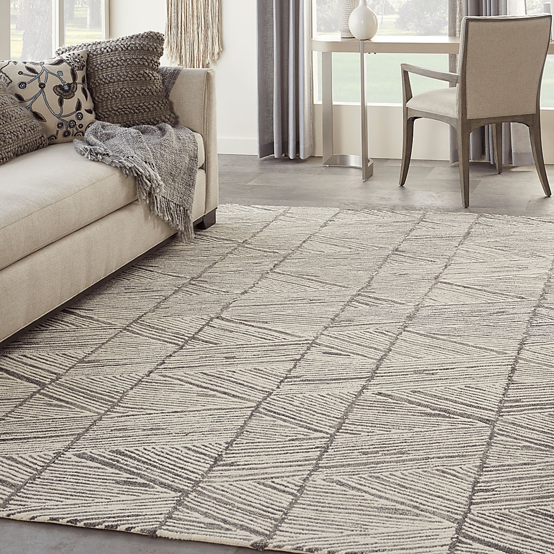 Kids Meandry Gray 8' x 10' Rug - Image 9