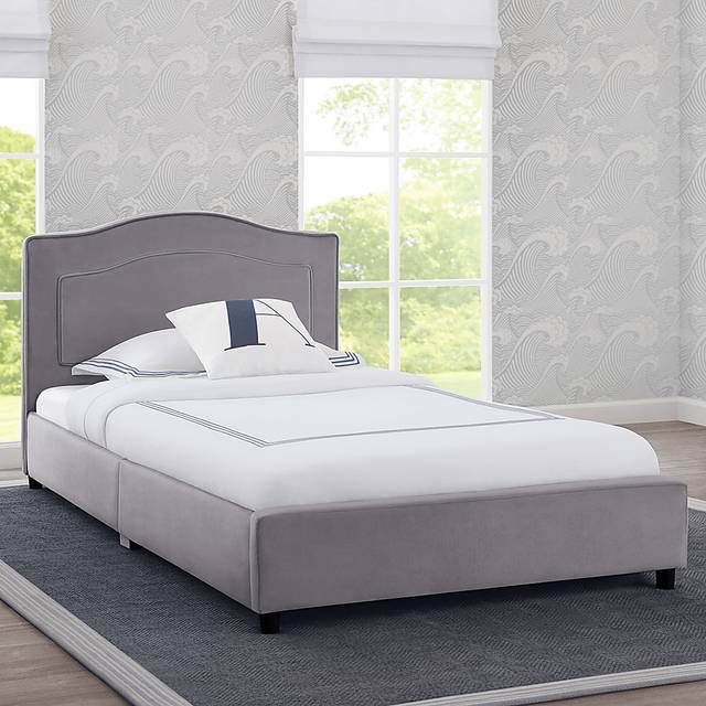 Kids Mebrie Gray Twin Bed - Thumbnail - Image 2