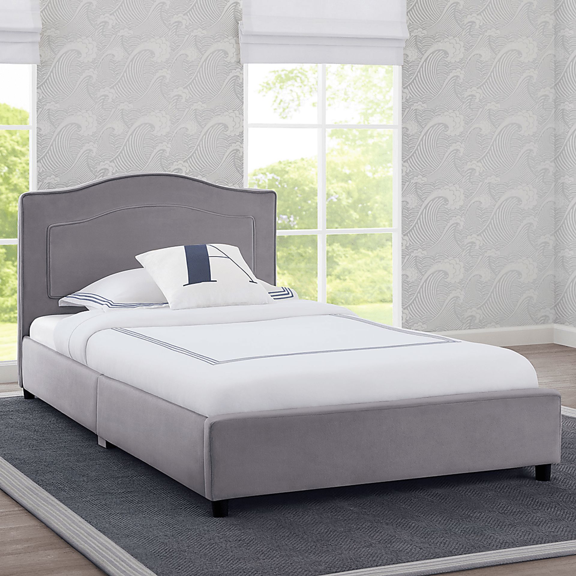 Kids Mebrie Gray Twin Bed - Image 2