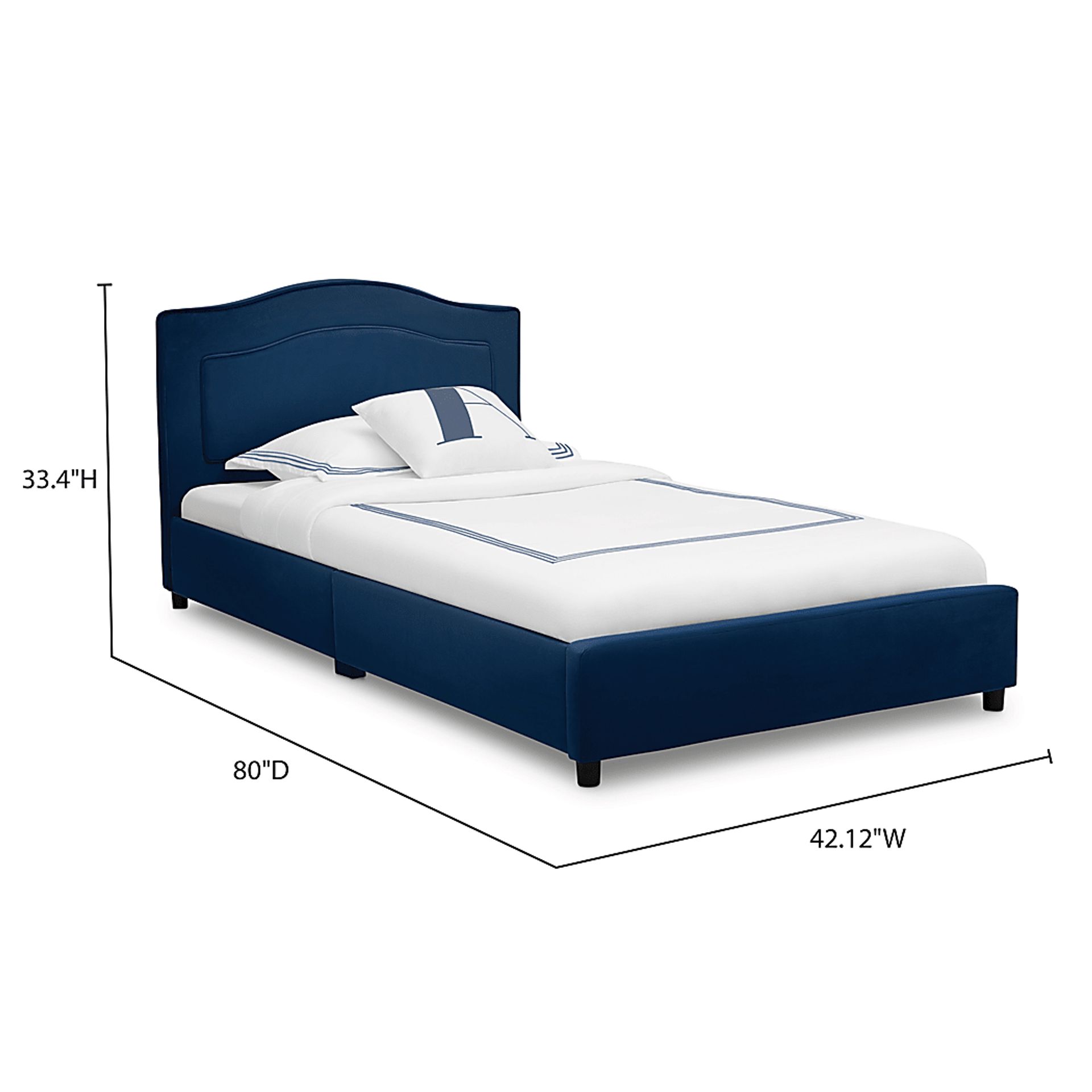 Kids Mebrie Navy Twin Bed - Image 2