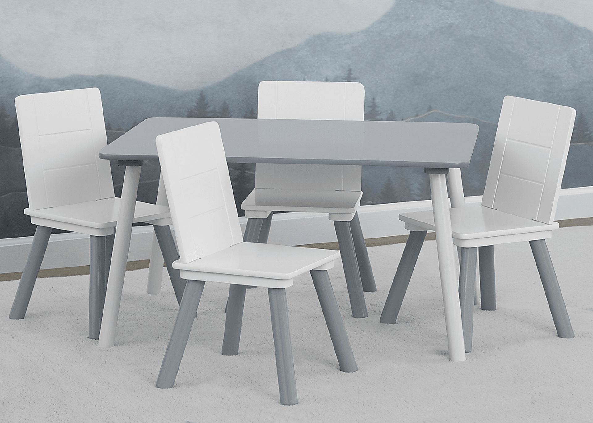 Kids Mellei Gray/White Table Set - Image 3