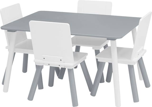 Kids Mellei Gray/White Table Set - Thumbnail - Image 5