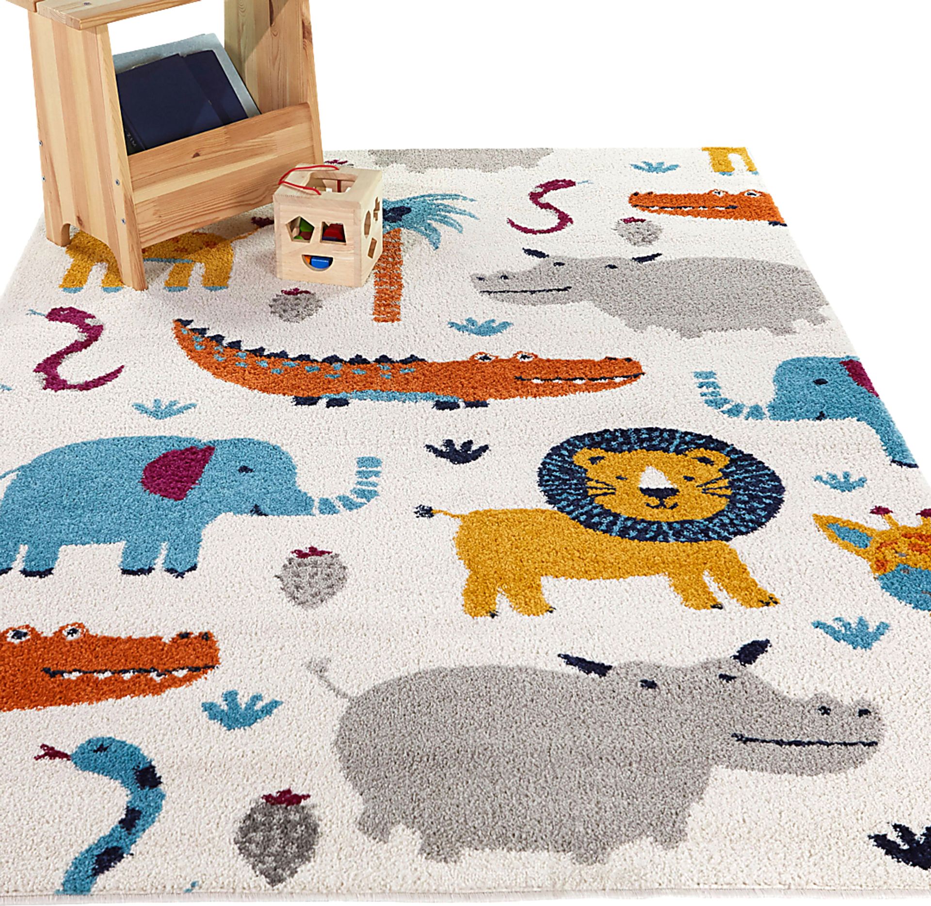 Kids Merrimont Cream 5'3 x 7' Rug - Image 2
