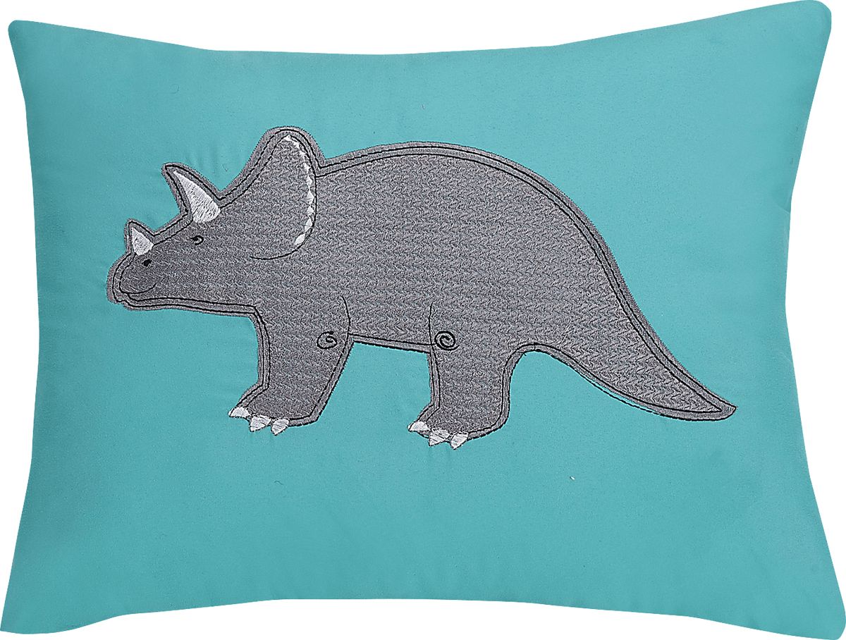 Mersington Teal Blue,Green Polyester Fabric Pillow Rooms to Go