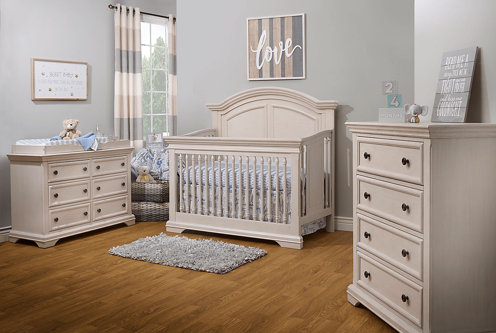 Kids Mevhi I Ivory Convertible Crib - Image 2
