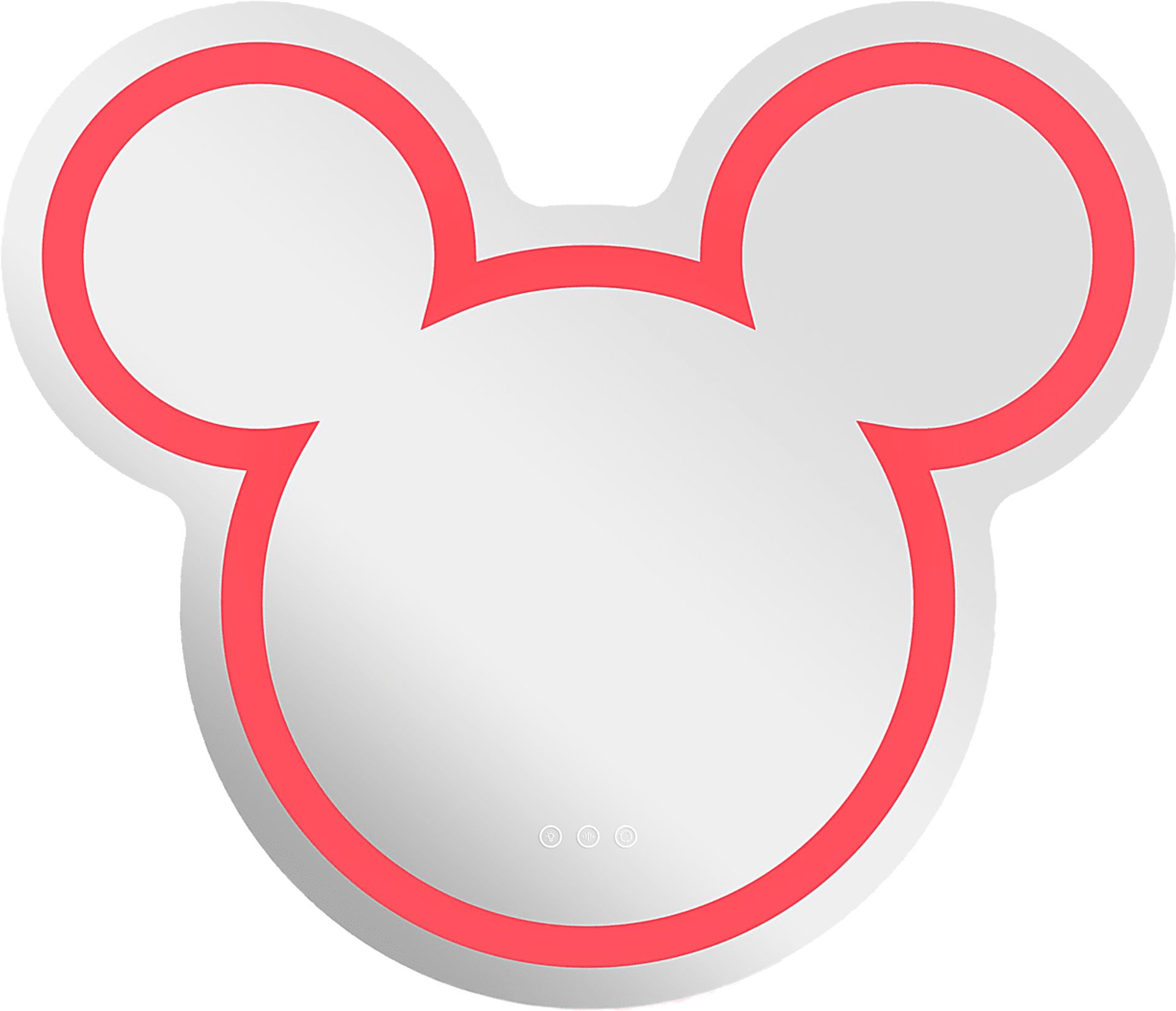 Kids Mickey Mouse White LED Wall Mirror - Image 3