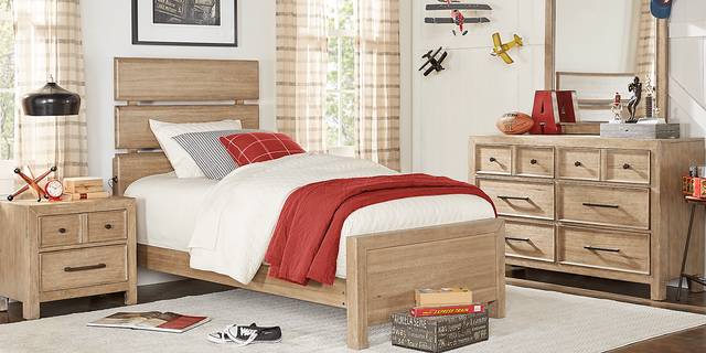 Kids Midcity Loft Sandstone 3 Pc Full Slat Bed - Thumbnail - Image 2