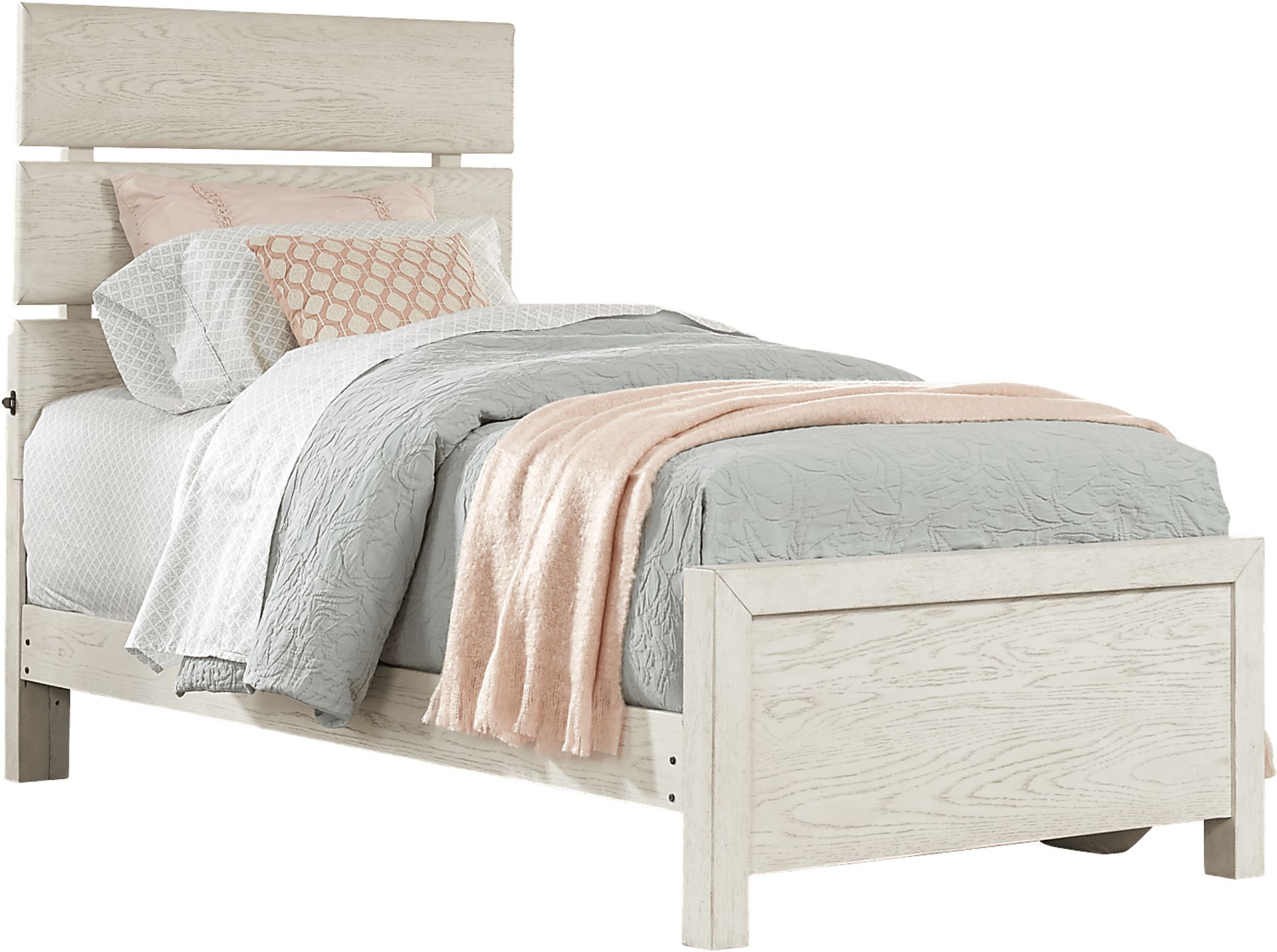 Kids Midcity Loft White 5 Pc Twin Slat Bedroom - Image 2
