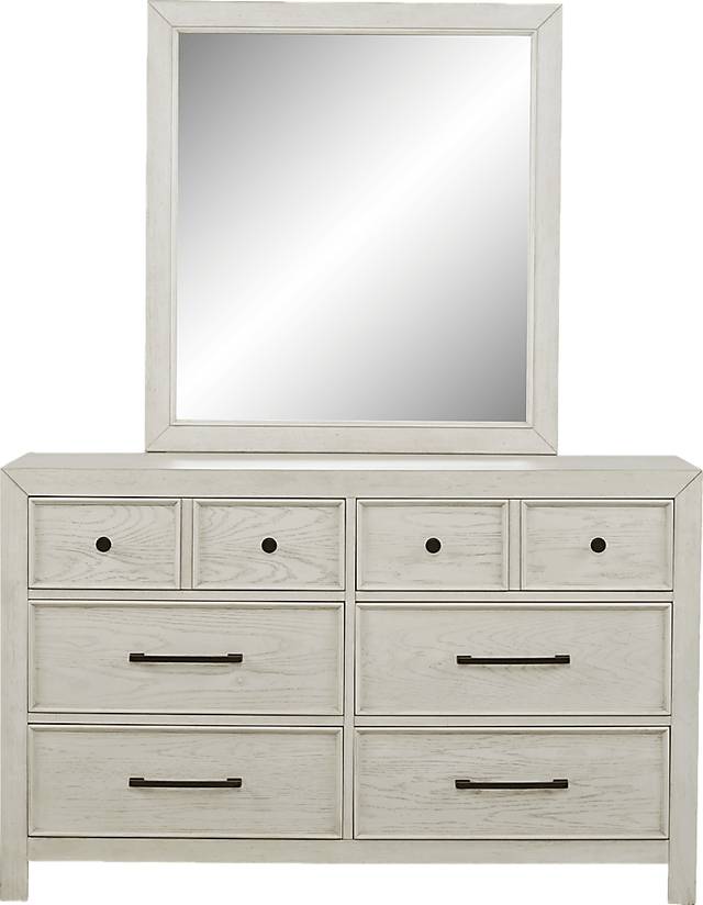 Kids Midcity Loft White Dresser & Mirror - Thumbnail - Image 1