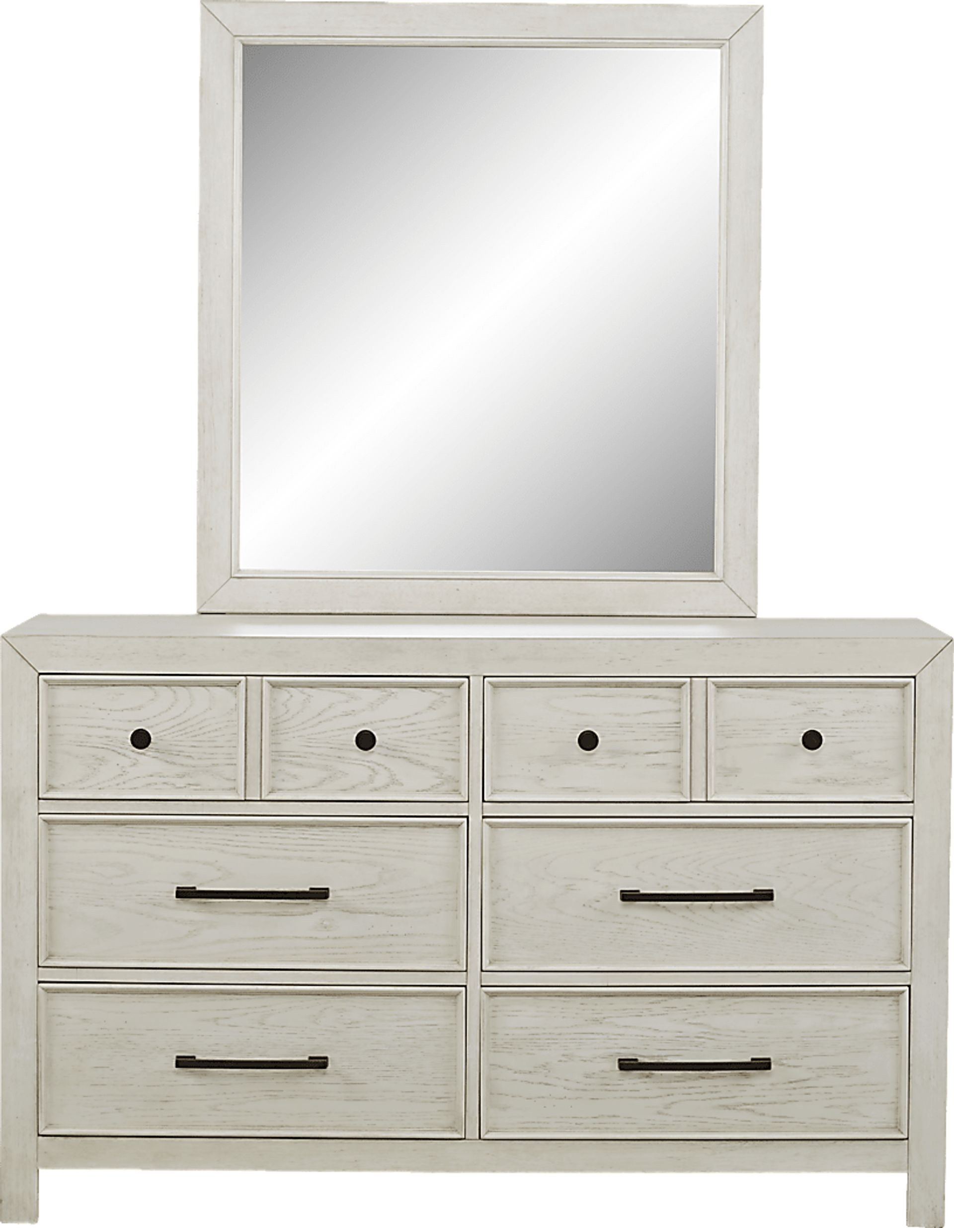 Kids Midcity Loft White Dresser & Mirror - Image 1