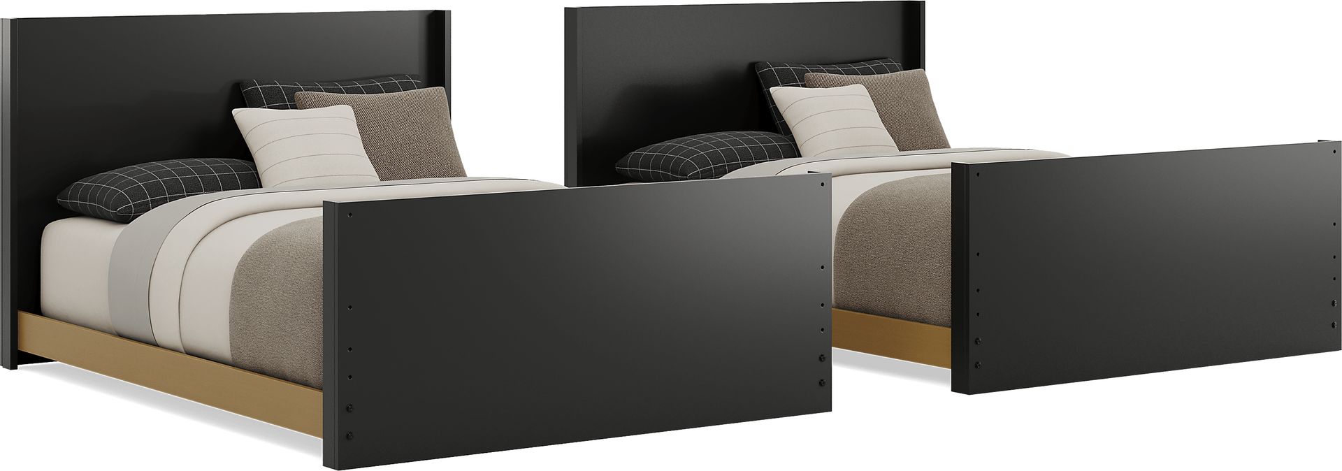 Kids Mikka Black Full/Full Convertible Bunk Bed - Image 4