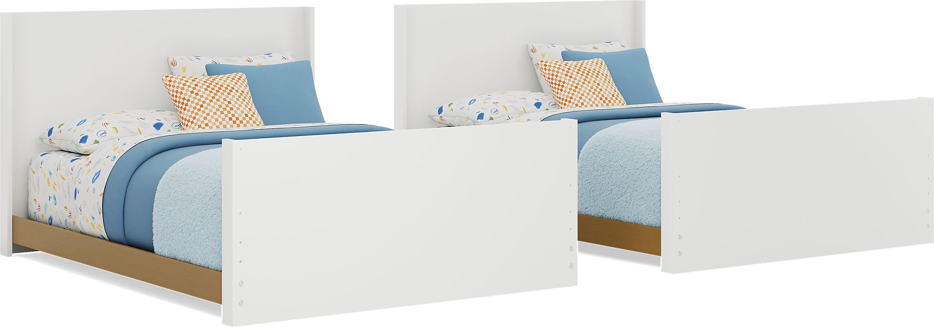 Kids Mikka White Full/Full Convertible Bunk Bed - Image 4