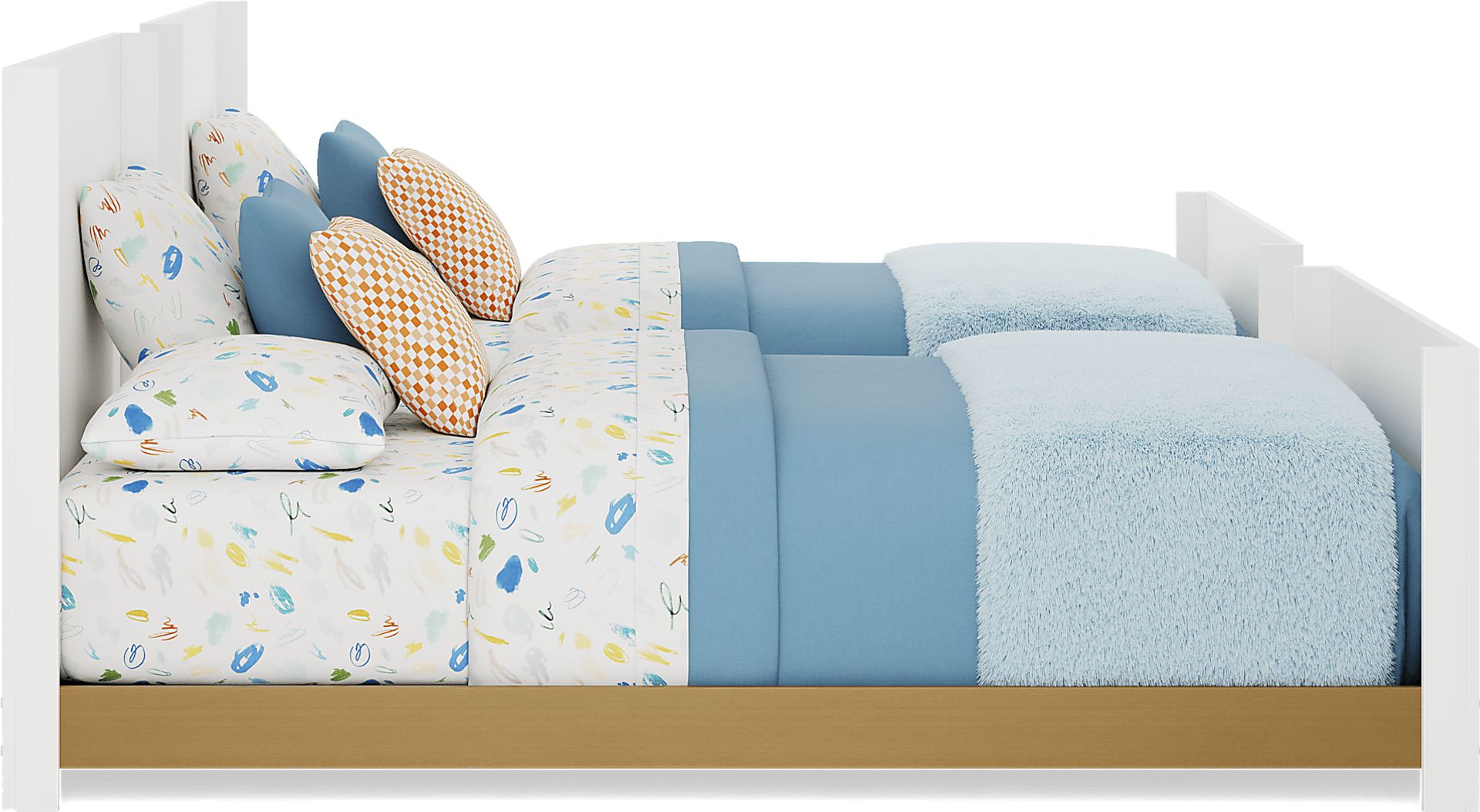 Kids Mikka White Full/Full Convertible Bunk Bed - Image 6