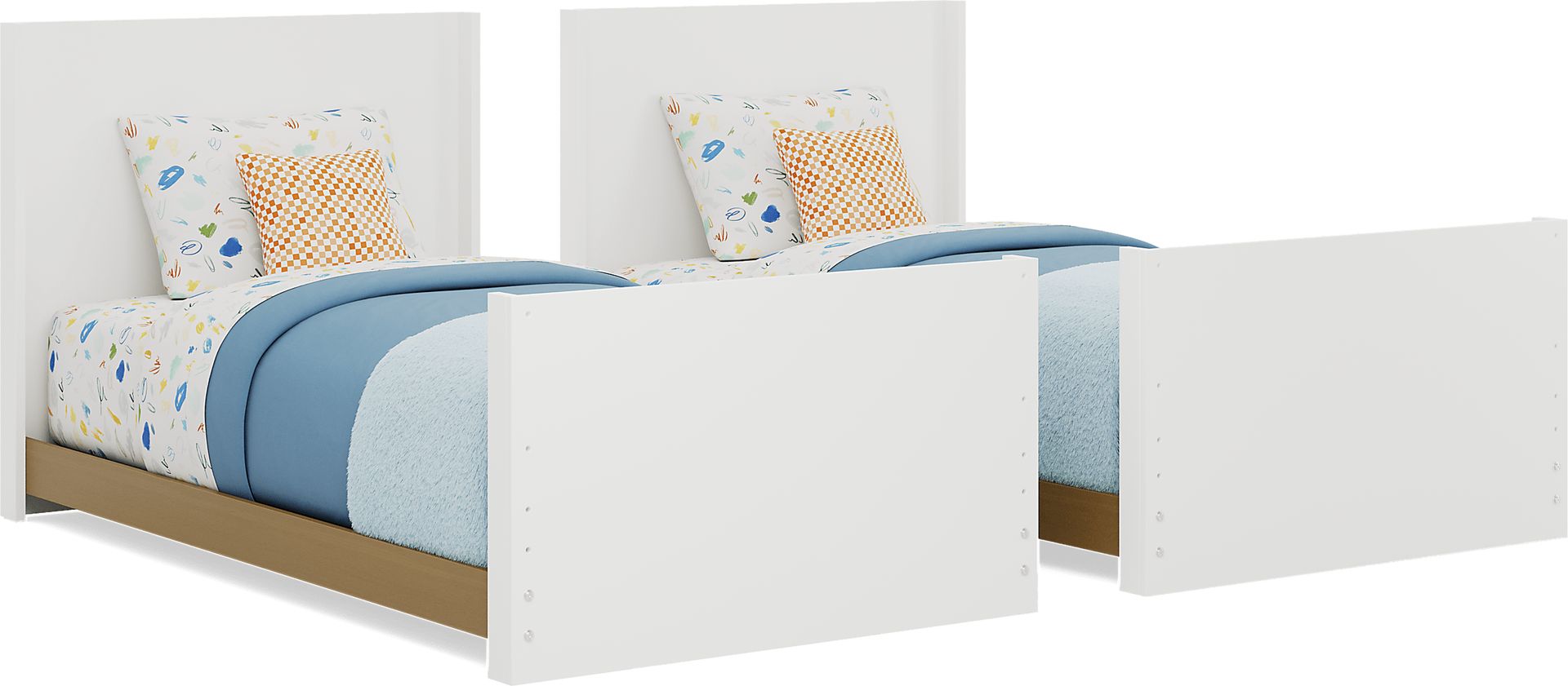 Kids Mikka White Twin/Twin Convertible Bunk Bed - Image 4
