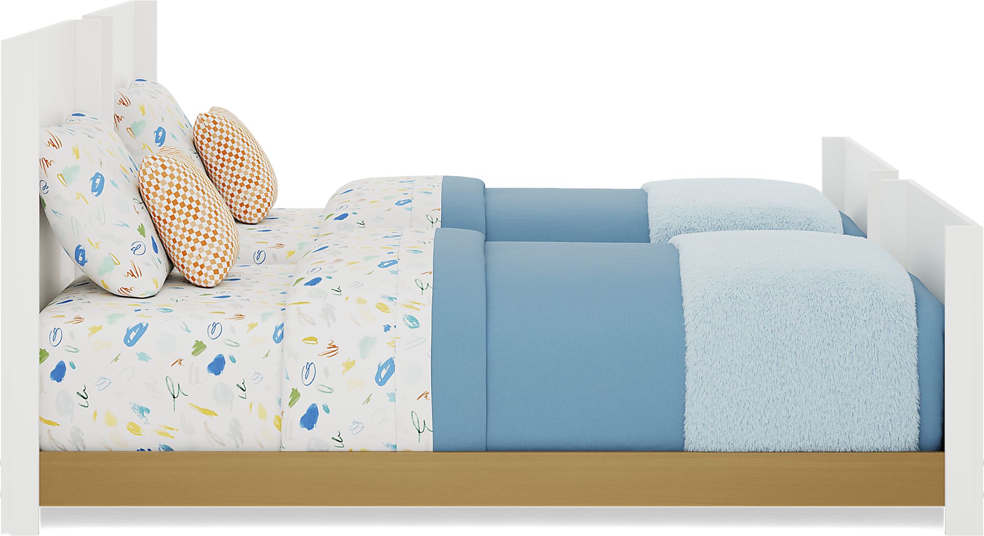 Kids Mikka White Twin/Twin Convertible Bunk Bed - Image 6