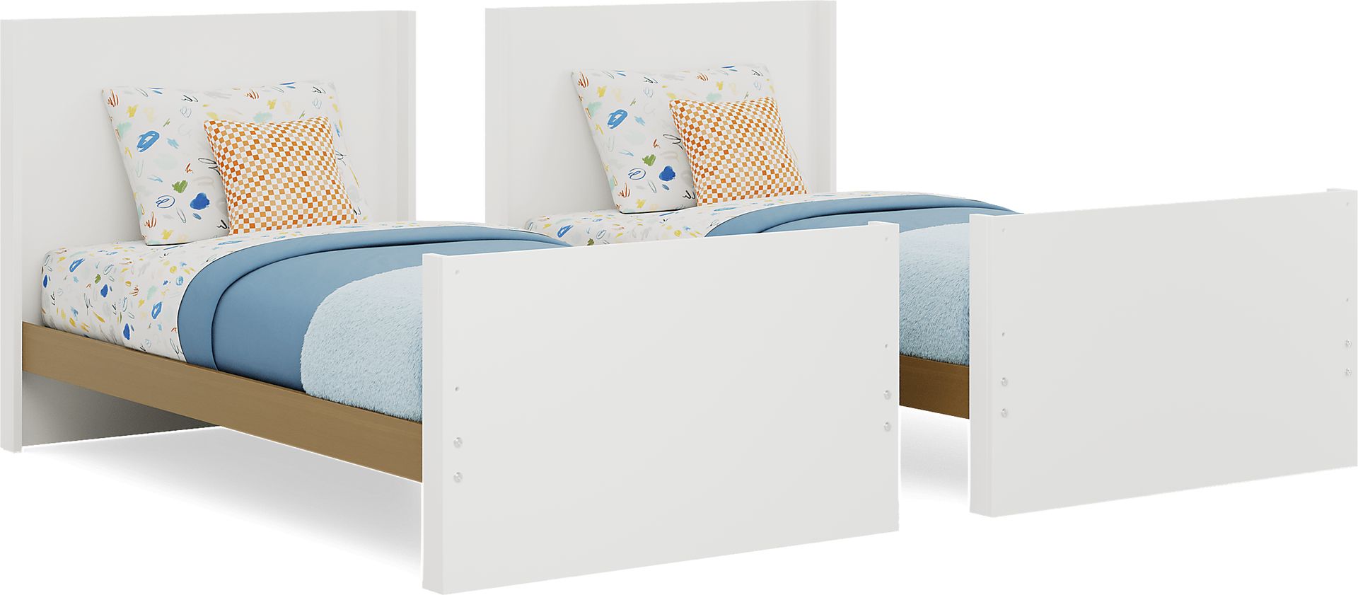 Kids Mikka White Twin/Twin Convertible Bunk Bed - Image 7