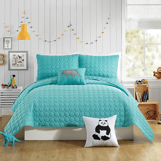 Kids Milhaven Aqua Full/Queen Quilt - Thumbnail - Image 1