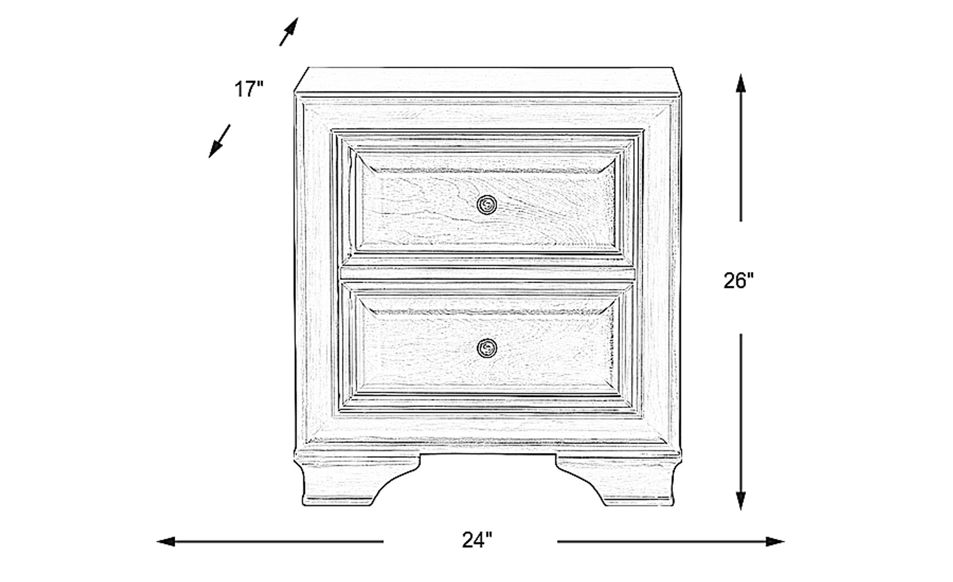 Dimension Image. Please refer to the Dimension Tab on this page for dimension details.